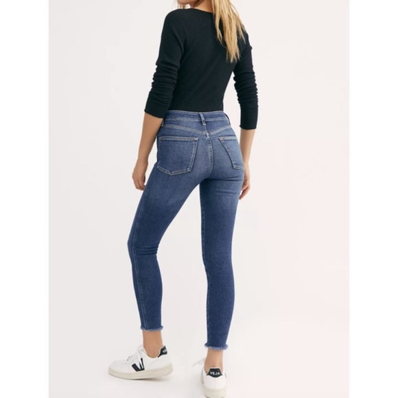 We The Free / Free People High Rise Raw Hem Jeans - Picture 3 of 12